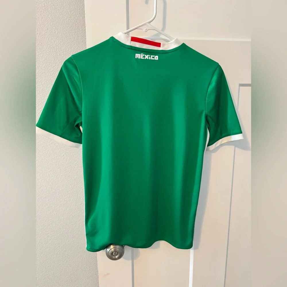 Adidas Green and White Mexico Soccer Jersey - Picture 3 of 4